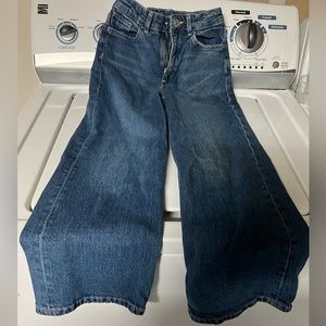 Girls wide jeans size 8